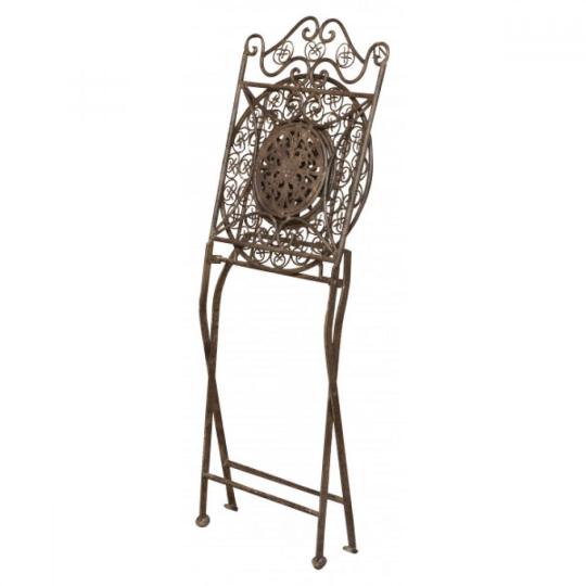 kovana cierna vzorovana ozdobna zahradna stolicka mediteranska terasa nerezova vonkajsi lameridiana bytovy dizajn provensalsky zelezo budapest vinaren taliansko barokovy styl.jpg